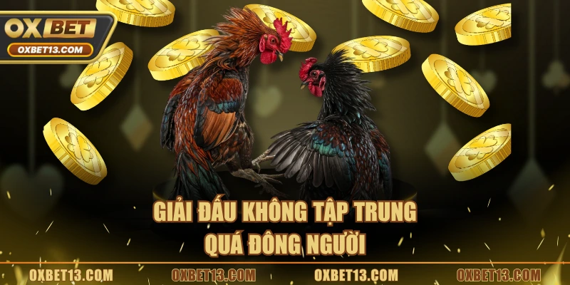 Giải đấu không tập trung quá đông người